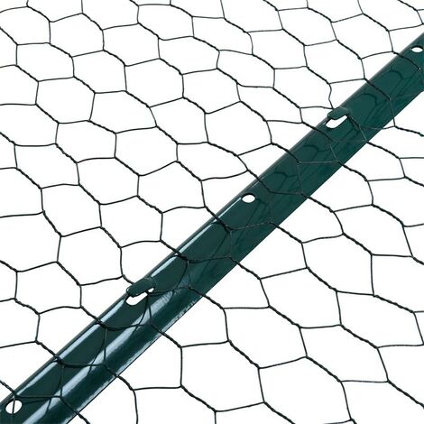 1,1 mm d’épaisseur vidaXL Grillage plastifié à Mailles hexagonales 1x 25 m 