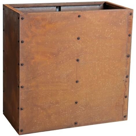 Estexo – Carré potager en acier Corten 80x40x80 cm – Épaisseur 0,9 mm – Pour sols fermes – Facile à monter et à entretenir