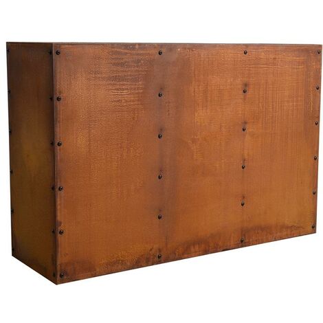 Estexo – Carré potager sur pied en acier Corten 120x40x80 cm – Épaisseur 0,9 mm – Montage facile – Entretien minimal avec patine naturelle