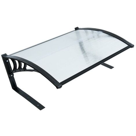 Estexo – Abri tondeuse robot en polycarbonate noir 104 x 80 x 40 cm – Protection contre UV et intempéries – Fixation stable sur sol (1/5)