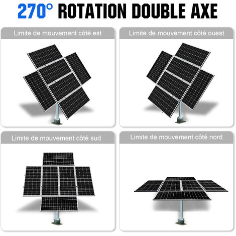 Eco Worthy Support De Panneau Solaire Syst Me De Suivi Deux Axes