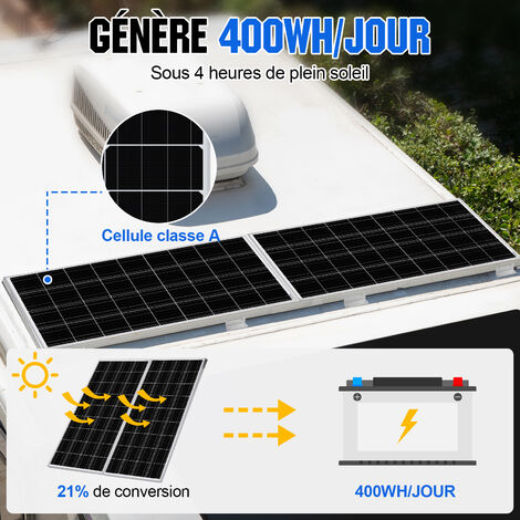 100W RV Solar Panel 12V Mono Module Panneau solaire