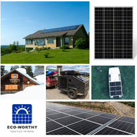 ECO-WORTHY Kit de panneau solaire 240W avec contr?leur de charge 30A et support complet ABS en RV pour maison RV camping-car