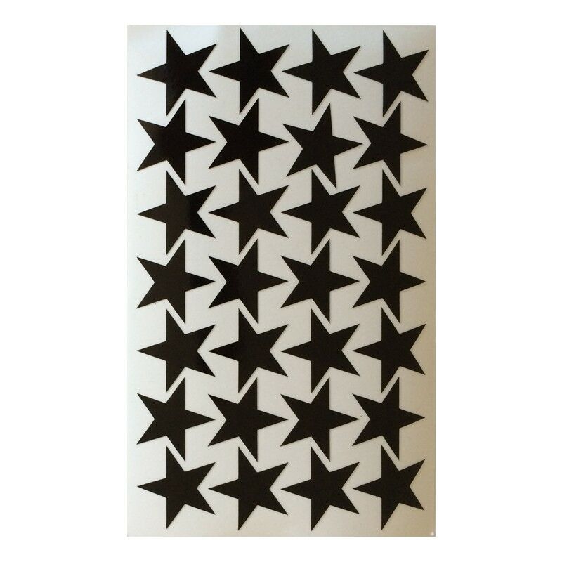 Stelle adesive riflettenti scotchlite 3M in vari colori Colore - Nero