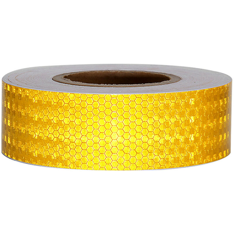 Nastro adesivo rifrangente diamond per segnalazione giallo 50mm classe 2  Lunghezza - 50mm x 5 MT