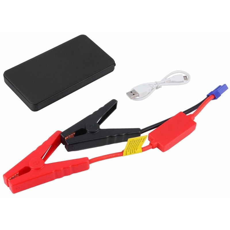 Avviatore di emergenza Auto Batteria Booster Starter Power Bank Portatile  Nero