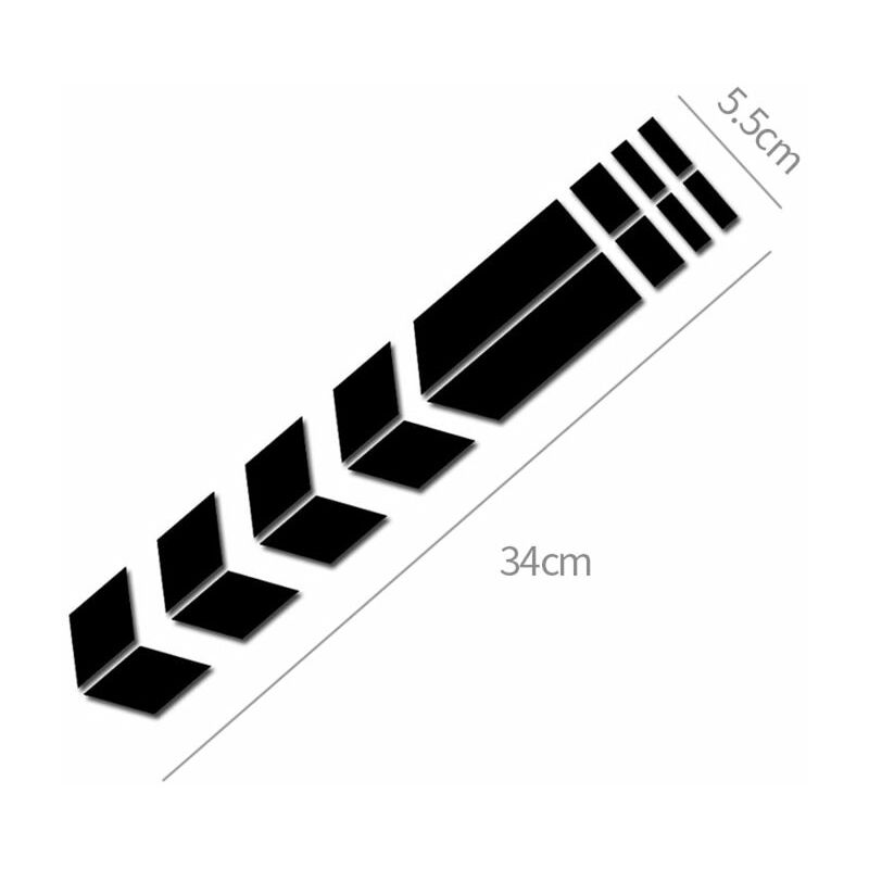 Chevron adesivi realizzati con materiale rifrangente Diamond grade