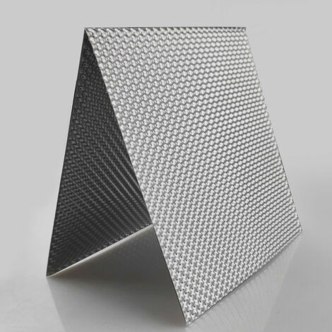 Pannello termico in alluminio goffrato parafiamma Packaging - 50cm x 30cm