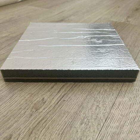 Pannello Fonoassorbente Sandwich Film Alluminato + Poliuretano + EPDM Misura - 1000mm x 500mm x 33mm