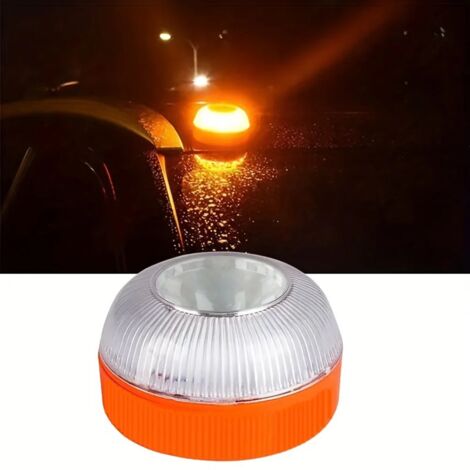 Lampeggiante Arancione a 70 LED con Magnete - Luce di Avvertimento 12V 24V, Cavo da 4,8 m, Impermeabile IP65, 20 Modalità per Camion, Attrezzature Edili, Agricoltura