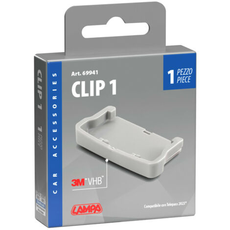 Supporto Telepedaggio Per Modelli 2023 | Clip Adesiva Con Biadesivo Forte - Grigio - Foto 4