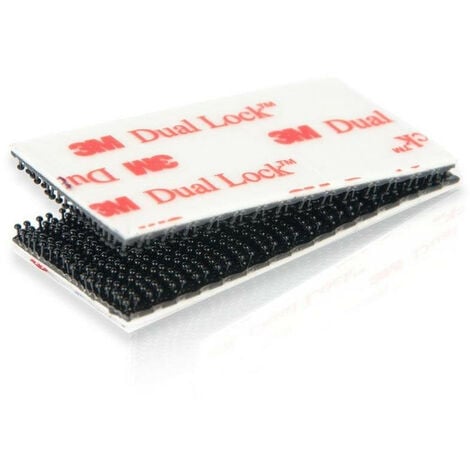 Velcro adesivo nero 25mm x 5cm Dual lock SJ 3550 3M GOPRO e TELEPASS Numero  Pezzi - 4 pezzi (25mm x 50mm)