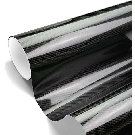 Pellicola car Wrapping adesiva Carbonio 5D lucida di alta qualità Misura - 152cm x 50cm