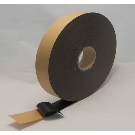 Nastro biadesivo in schiuma acrilica per fissaggio, ad alta adesività, nero - Spessore: 1,5mm - Lunghezza: 50 Metri - Larghezza: 19mm