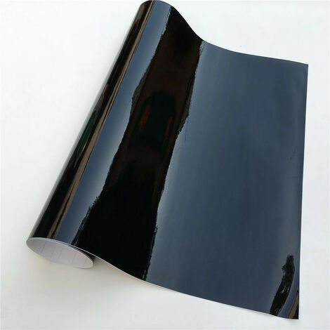 Pellicola Adesiva Per Car Wrapping NERO LUCIDO – Antigraffio, Impermeabile, 152cm X 50cm, Per Auto, Moto E Tuning