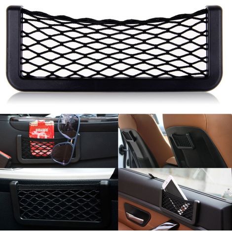 Tasca adesiva per auto protezione cellulare/oggetti (1/5)