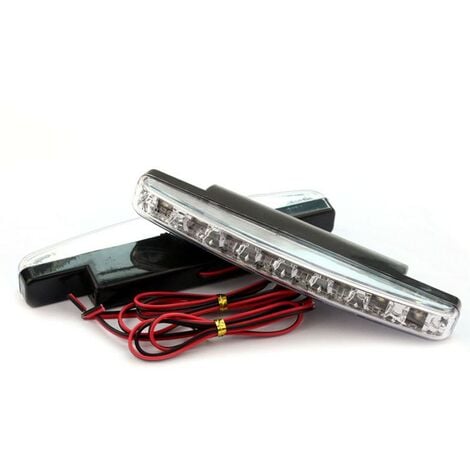 2 luce a 8 LED DRL antinebbia per auto a 6000K luce bianca Miglior