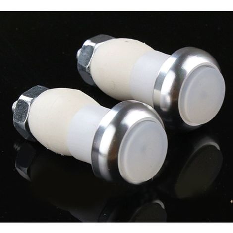 2 Indicatori di direzione a led per manubrio bici Colore - Grigio (1/4)