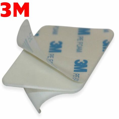 100 pezzi di Biadesivo VHB a schiuma acrilica 3MT1600 PE FOAM - 25mm x 25mm
