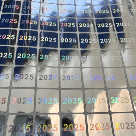 120 Etichette Con Ologramma Con Numeri Seriali, Sigilli Di Garanzia Adesivi 75 X 10 Mm - Foto 10