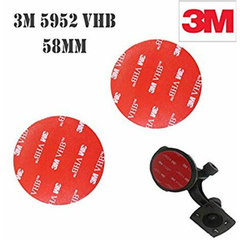 Biadesivo a cerchio VHB a schiuma acrilica 3M5952 - 38/58mm Misura - 5 cerchi da 58mm (5,8cm)