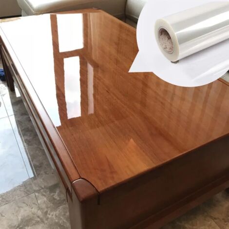 Pellicola trasparente lucida adesiva per protezione vernice tavoli, mobili, marmo, cucine Misura - 152cm x 100cm