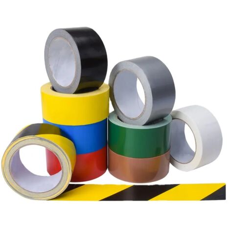 Nastro Americano telato plastificato per riparazioni 38mm x 25 Metri in 8 colori Packaging - Colore Giallo - 38mm x 25 Metri