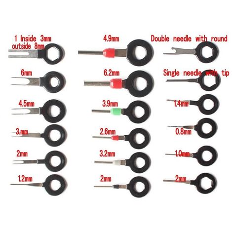 18 Pz/set Strumenti di rimozione terminale Cavo elettrico per auto Cablaggio