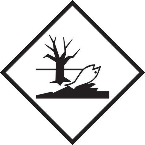 Etichetta autoadesiva o supporto alluminio A.D.R "Materia pericolosa per l'ambiente/Marine Pollutant Mark" 300x300mm Modello - PVC adesivo