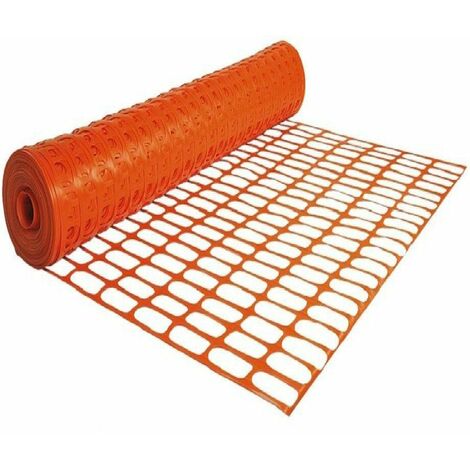 Rete da cantiere edilizia per recinzione in plastica arancione anche uso privato Modello - 180 cm x 50 MT