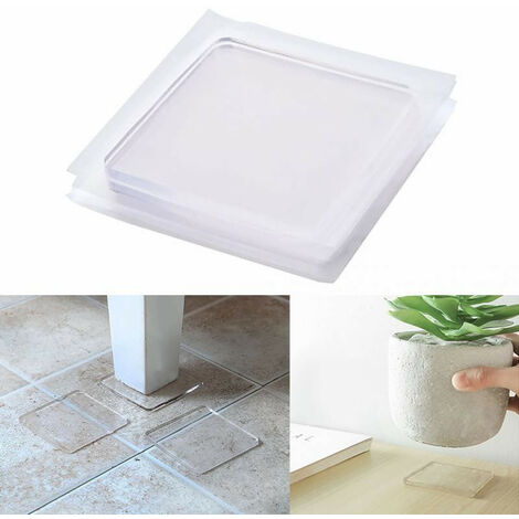 Set di 4 tappetini antiscivolo in silicone, portatile, anti vibrazioni, per lavatrici/asciugatrici/frigorifero elettrodomestico (1/5)