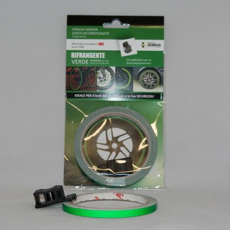 Strisce 3M per cerchi moto adesive rifrangenti - 7mm x 6MT Colore - Blu