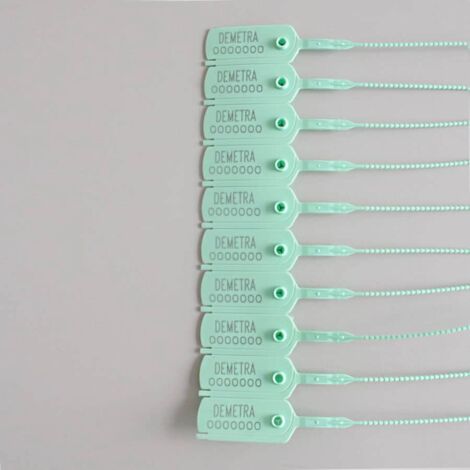 Sigilli di sicurezza in plastica regolabile con poca resistenza sulla trazione (inferiore a 4kN) Numero Pezzi - 300 Sigilli