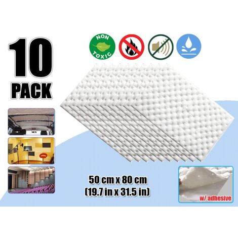 Fibra di poliestere Cotone Fonoassorbente Per Auto assorbimento rumore Packaging - 500mm x 800mm (10PCS)