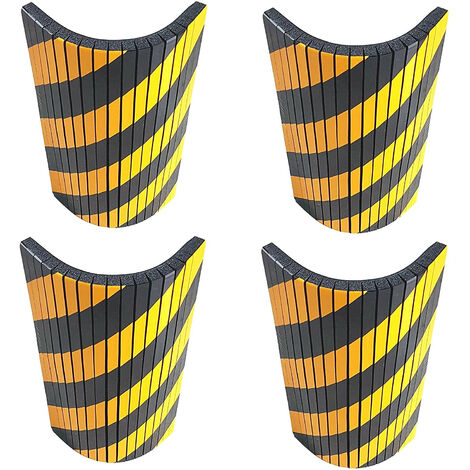 Paracolpi Flessibile Adesivi Antiurto con Intagli per Muri Tondi di Magazzini e Garage Packaging - 4 Paracolpi