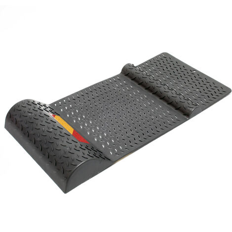 SNS SAFETY LTD Fermaruota per Parcheggi e Garage, in Acciaio, Profilo Basso, Nero e Giallo, 42x16x7 cm (Pacco da 2
