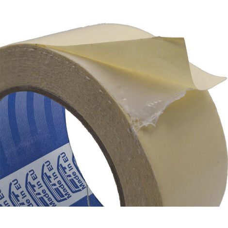 Nastro biadesivo neutro 230my rimovibile per moquette, tappeti e altri fissaggi 50mt Packaging - 50mm x 50mt