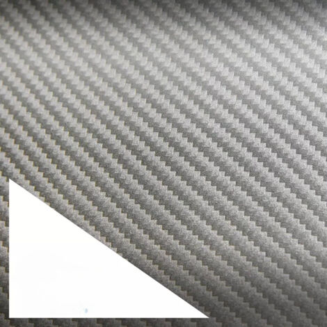 Pellicola adesiva 3D effetto carbonio Silver APA made in Italy car wrapping h150 Misura - 150cm x 300cm