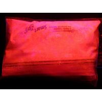 Pigmento Fotoluminescente Fosforescente in Polvere – 5 Colori Fluo che si Illuminano al Buio - Peso: 50 Grammi - Colore: Rosso Fluo