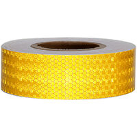 Nastro adesivo rifrangente diamond per segnalazione giallo 50mm classe 2 Lunghezza - 50mm x 25 MT