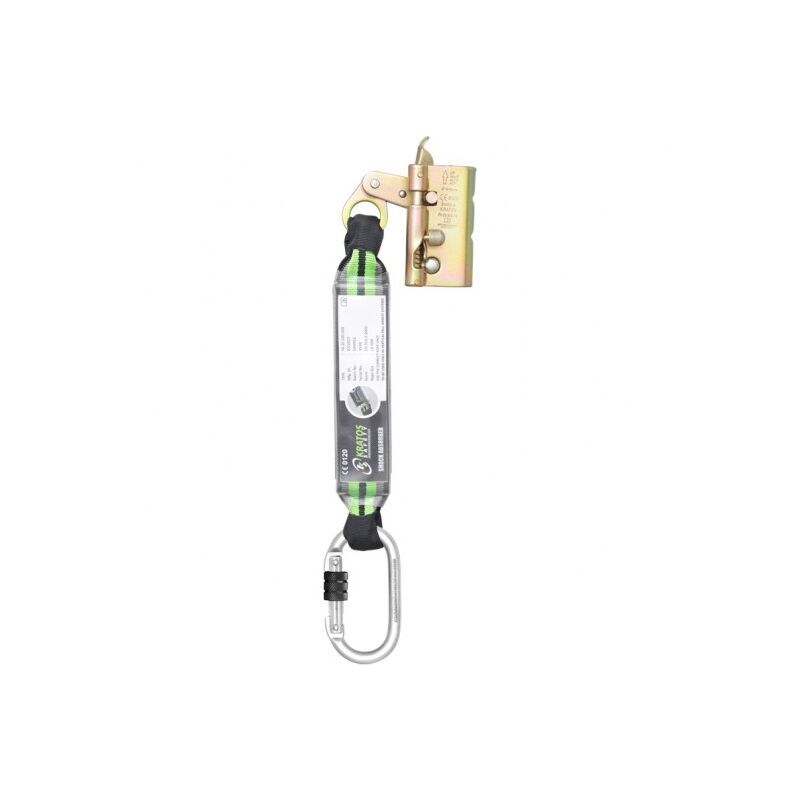KRATOS SAFETY NIRO Antichute Coulissant Sur Corde 15m Avec Absorbeur D'Énergie - Sécurité Travail En Hauteur