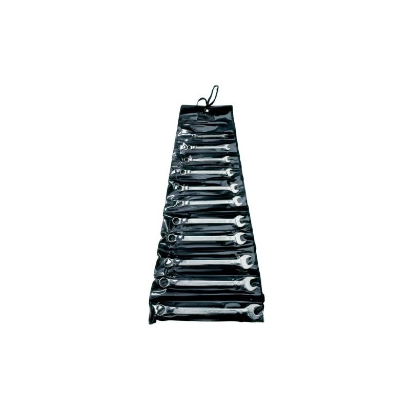 BAHCO - Jeu de clés mixtes contre-coudées, dimensions en pouces - 11 pcs/pochette