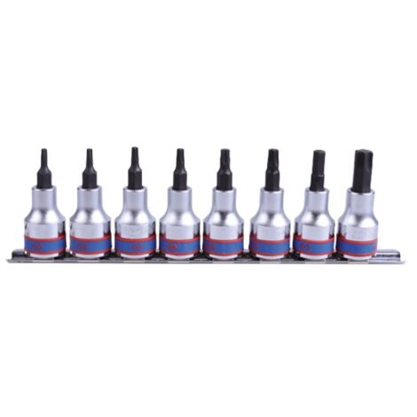 KING TONY - Jeu de douilles tournevis 3/8 Torx 8 pièces T15-T50 (1/3)