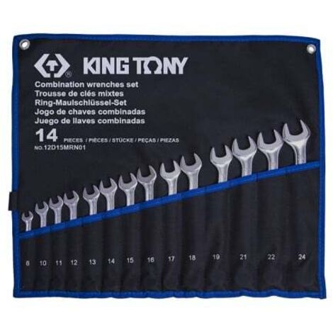 KING TONY - Trousse de 14 clés mixtes légères 8-10:19-21-22-24mm (1/2)