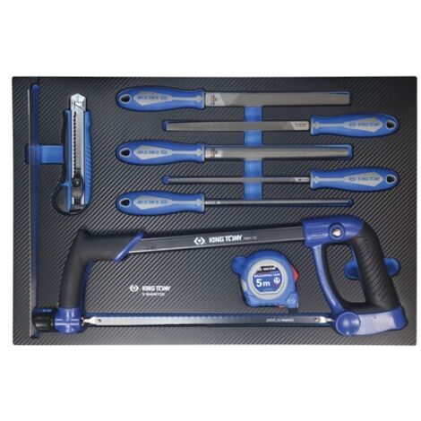 KING TONY - Module mousse + PP  9 pcs Scie et limes (1/9)