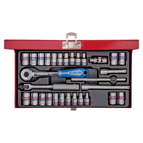 KING TONY - Coffret 1/4"  30 pièces, pouce et mm