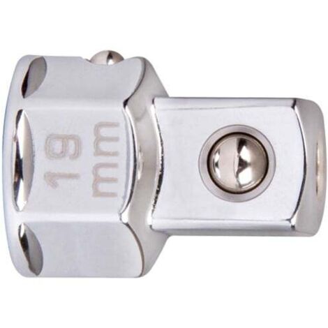 KING TONY - Adaptateur douilles 1/2" sur clé mixte à cliquet 19mm (1/3)