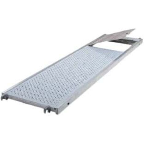 TUBESCA-COMABI - Planchers tout aluminium avec trappe largeur 730mm - Longueur de 1.50m à 3m - Pour échafaudage R200/M368 - 1,50 m