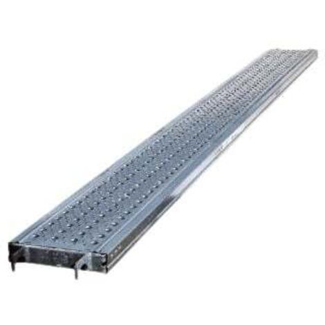 TUBESCA-COMABI - Plancher acier largeur 300mm - Longueur 0.80 à 3m - Pour échafaudage M368 - 2.50 m