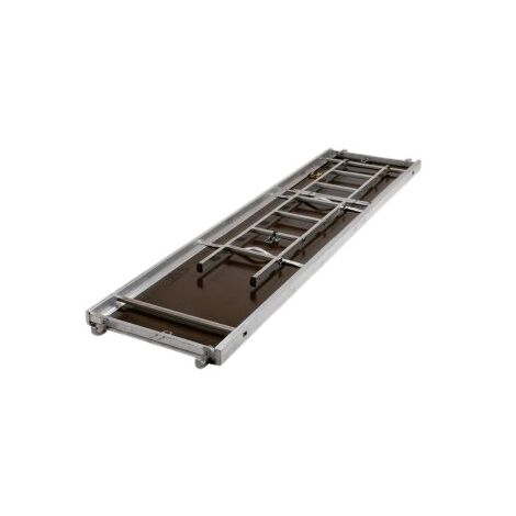 TUBESCA-COMABI - Plancher aluminium/bois à trappe avec échelle 3,00 m x 0,62 m pour échafaudage de maçon M49 - NF